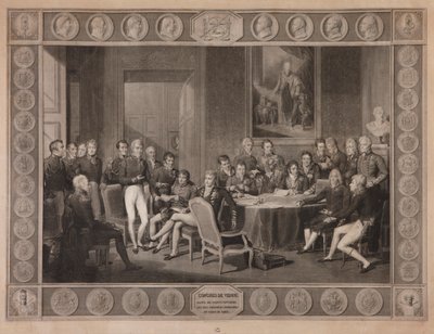 Congress of Vienna, plenipotentiary session, 1819 by Jean Baptiste Isabey
